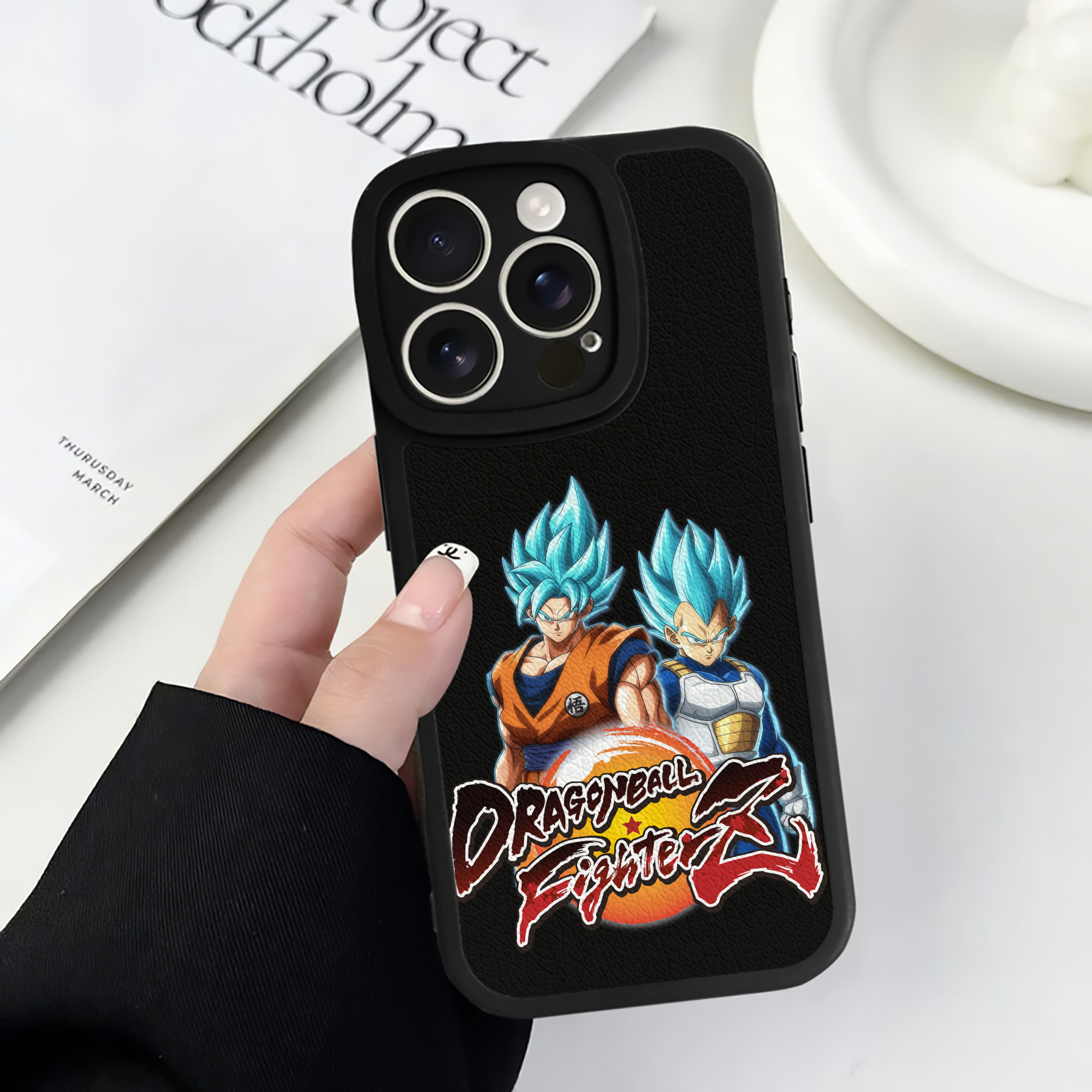 （画像用） ドラゴンボール DRAGON BALL 【iPhone 16シリーズ対応】シリコンスマホケース（レザー調） 材質：シリコン